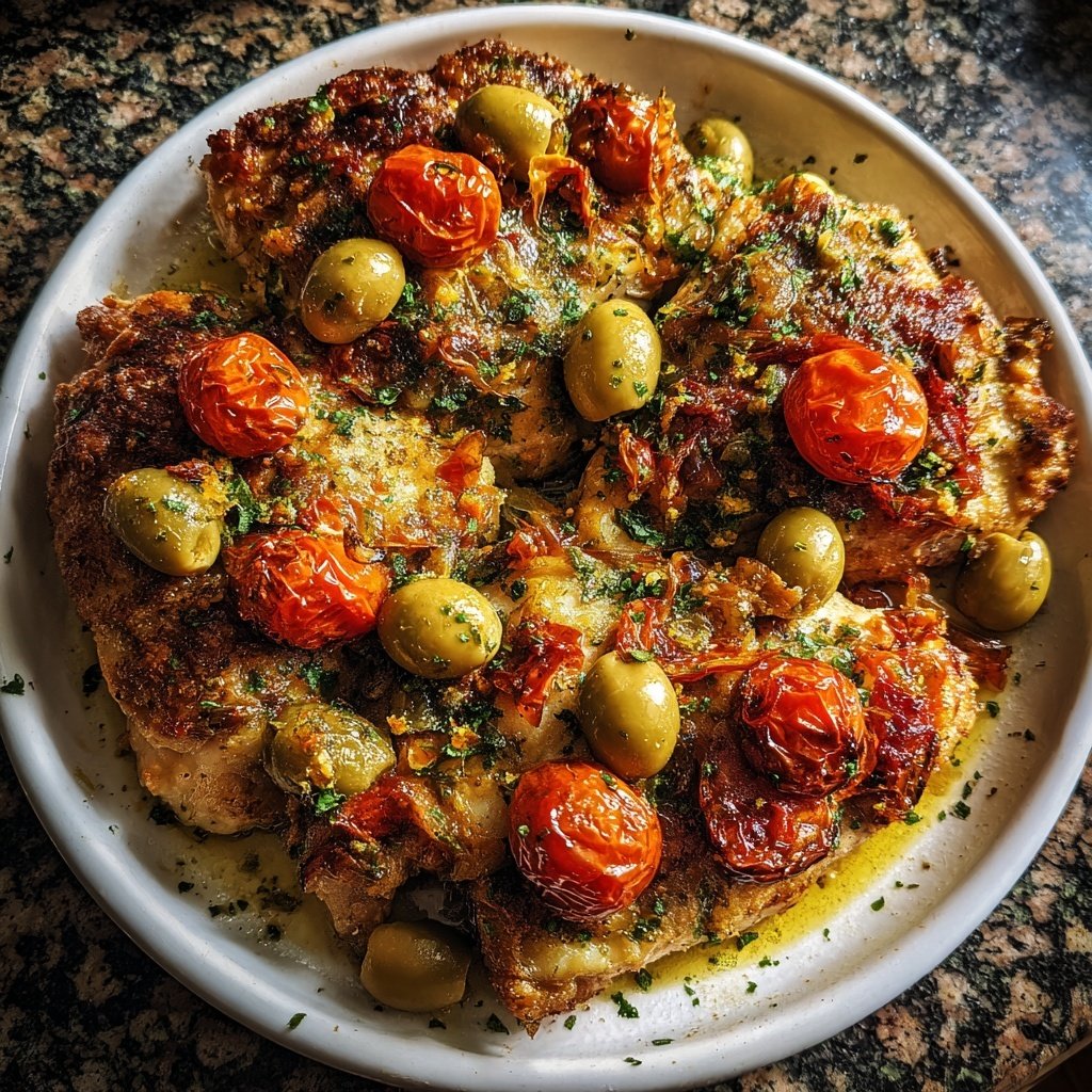 Mediterranean Chicken With Olives