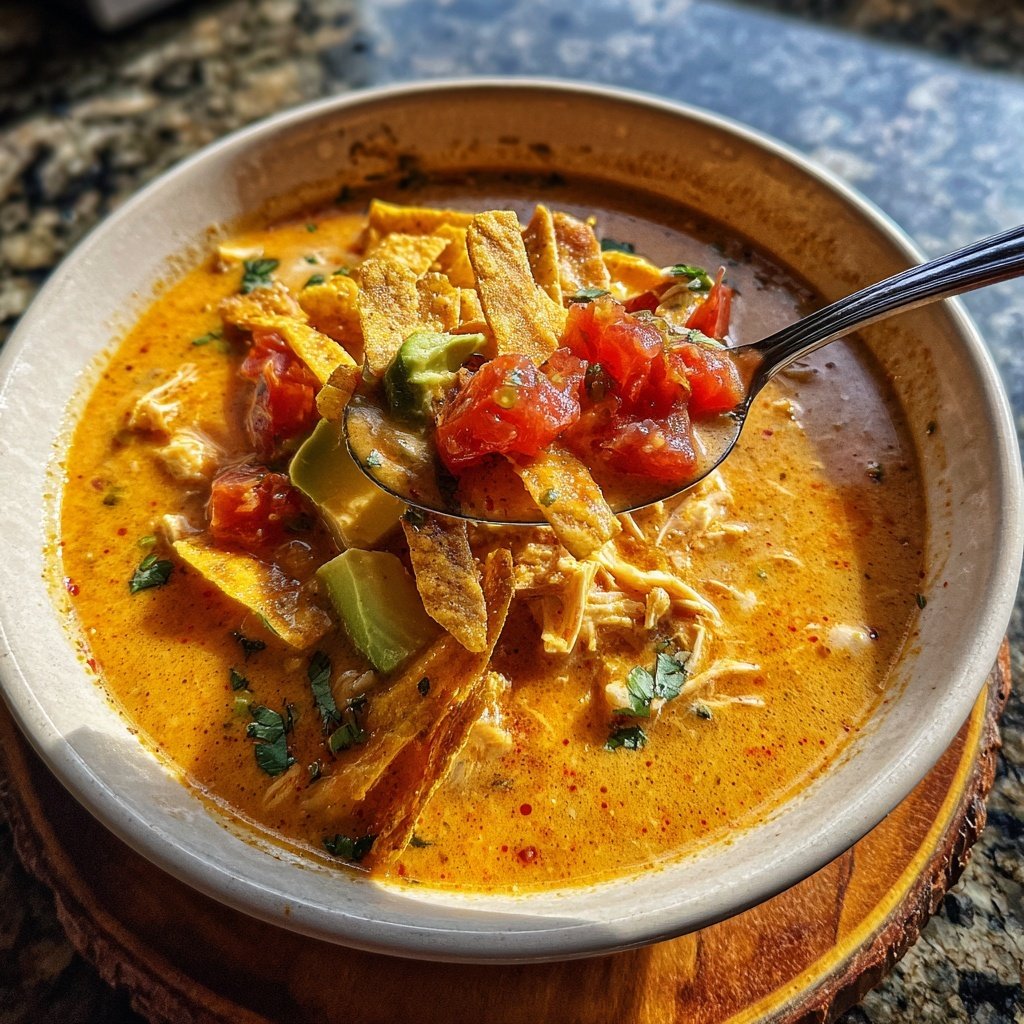 Creamy Chicken Tortilla Soup