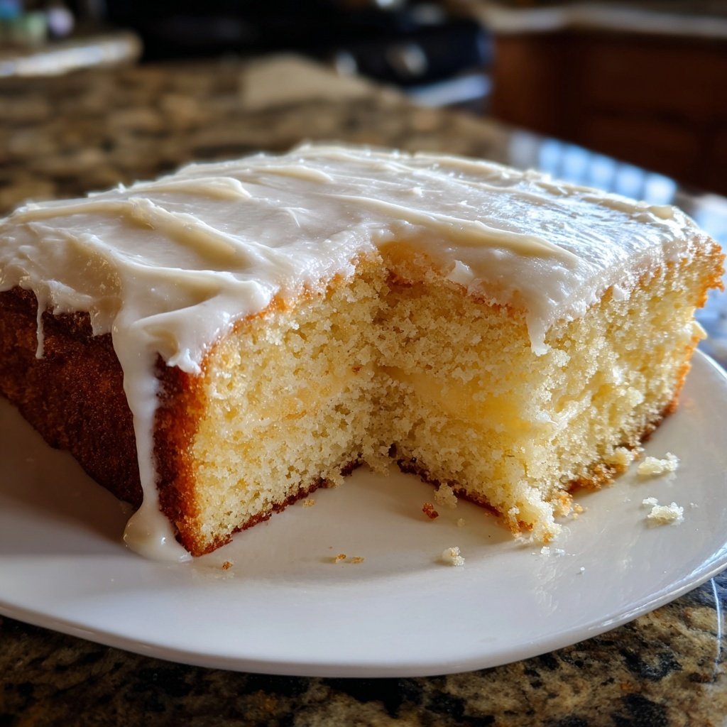 Simple Vanilla Sheet Cake