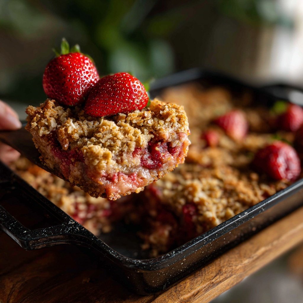 Strawberry Oat Breakfast Bake