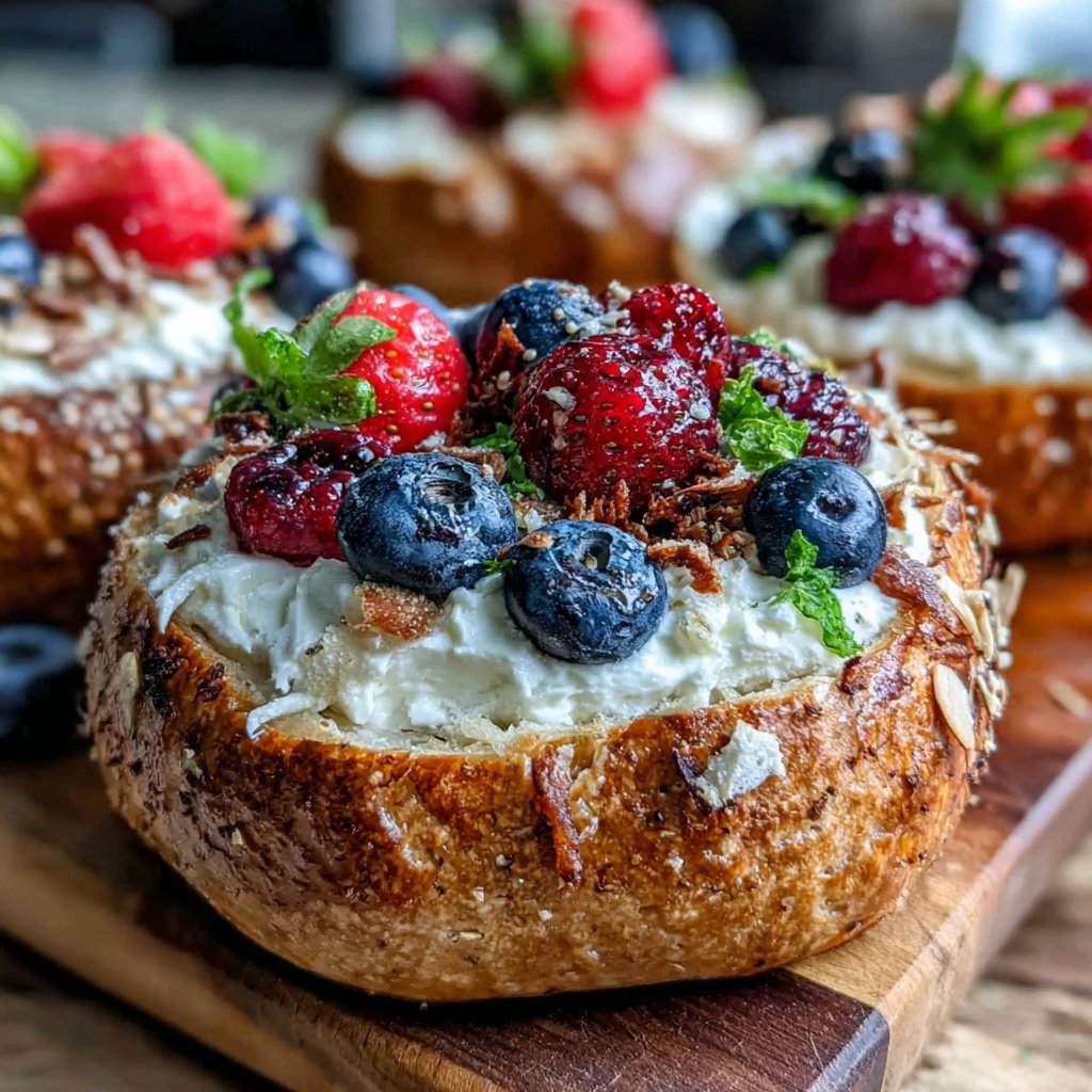 Protein Bagels With Greek Yogurt