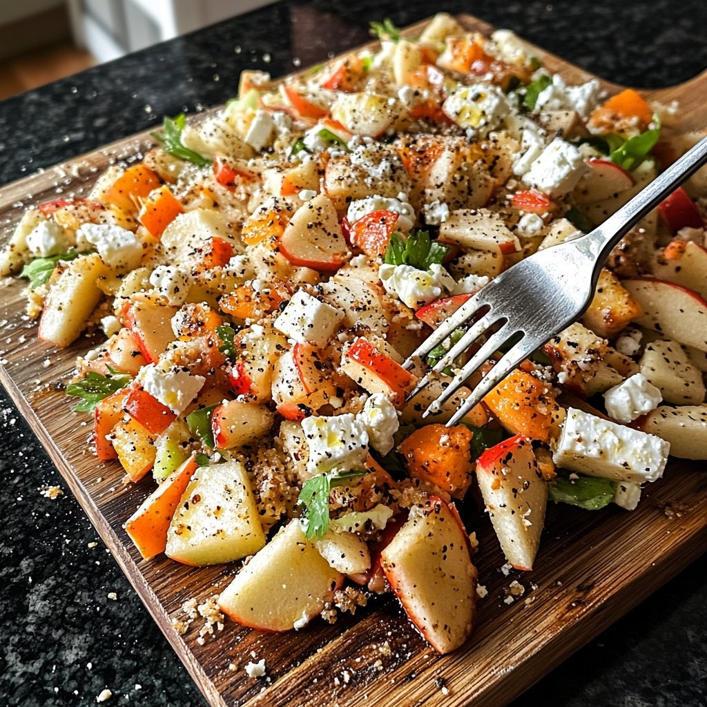 Autumn Harvest Honeycrisp Apple and Feta Salad
